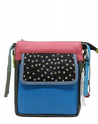 Torebka listonoszka damska skórzana regulowany pasek zero waste OLIVKA, Olivka Warsaw