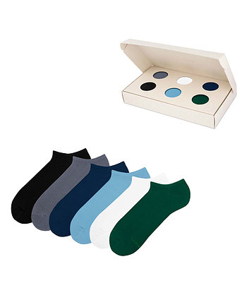 Zestaw klasycznych skarpetek stopek w pudełku - Casual Box, ZOOKSY