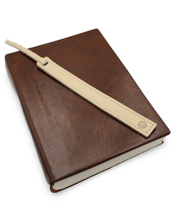 Skórzana Zakładka do Książki Beżowa Wyjątkowy Design - Parker Quality, Parker Quality