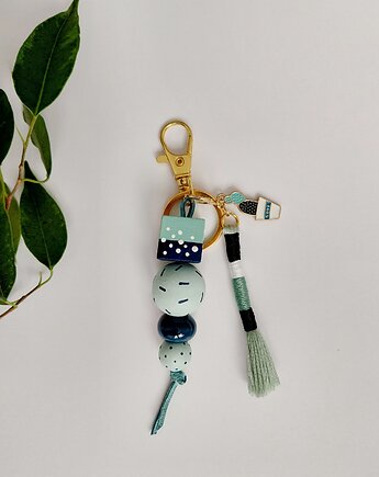 Brelok drewniany z kaktusem, BohoHome