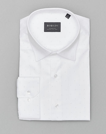 koszula calimera 00306 dł. rękaw biały classic fit 164/170 41, BORGIO