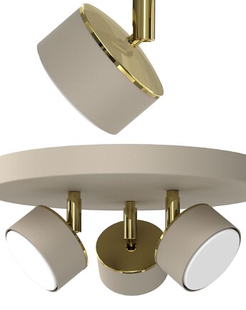 Nowoczesna kaszmirowa lampa sufitowa + żarówki, Fabryka Lamp