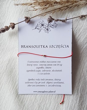 Bransoletka LUCKY, Szmaragdowa Polana