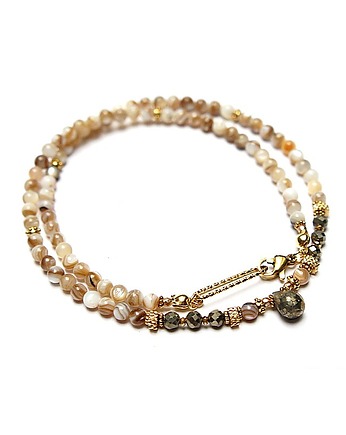 Muszla /choker - 17.11.25/ - Szlachetna kolekcja, KiKa pracownia