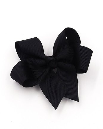 Spinka do włosów czarna kokarda Big Bow Black, Momilio