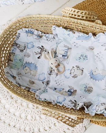 Kołderka Bezposzewkowa z Podusią Falbanki Bawełna 75x55 cm BLISS od BabyU, Sleepdo