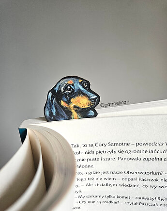 Zakładka do ksiązki jamnik Palto, Pan Pelican
