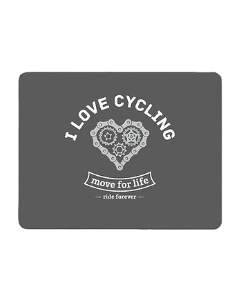 Podkładka pod mysz. i love cycling, studioixi