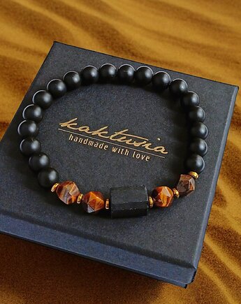 SUKCES, OCHRONA, SIŁA :: tygrysie oko, turmalin, onyks :: gold, kaktusia