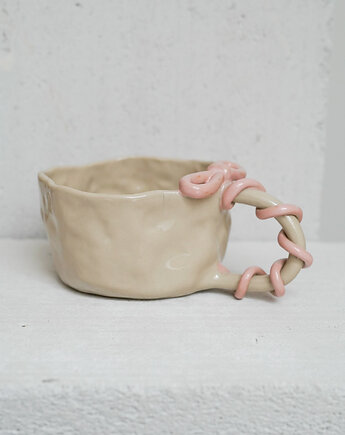 Kubek kokarda wstążka 390 ml, rel ceramic