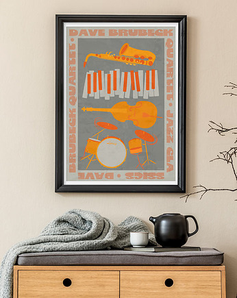 Dave Brubeck Quartet - plakat fine art 50x70 cm, minimalmill