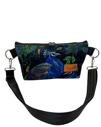 Torebka "Pawie" welur, MUSHI