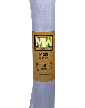 Mata do jogi z mikrofibrą MOSS 4mm Lotos, mikrofibra + naturalny kauczuk, Mellow Ways