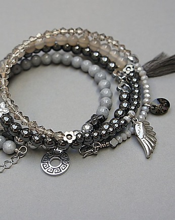 Alloys  Collection  WRAPPED /steel and graphite vol. 2/ 25.10.24 - bransoletka, KiKa pracownia