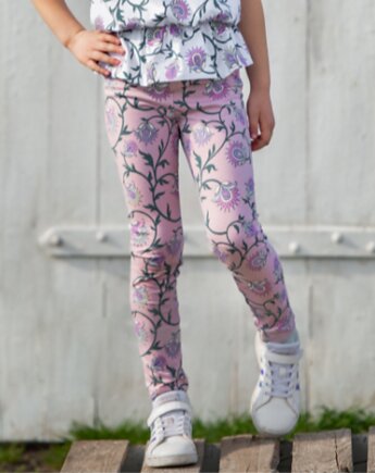 Legginsy dziewczęce zmieniające kolory  - kwiaty, Dash of Magic