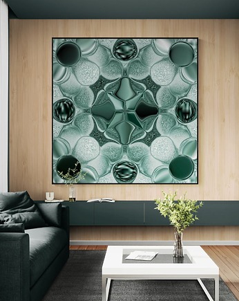 Liquid Symmetry #3, autorski graficzny obraz, AAS Art Studio