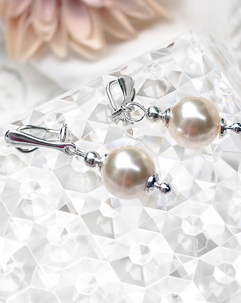 WYSYŁKA 24H-ROMANTIC PEARLS - EKSKLUZYWNE KLIPSY srebro i perły, silvella