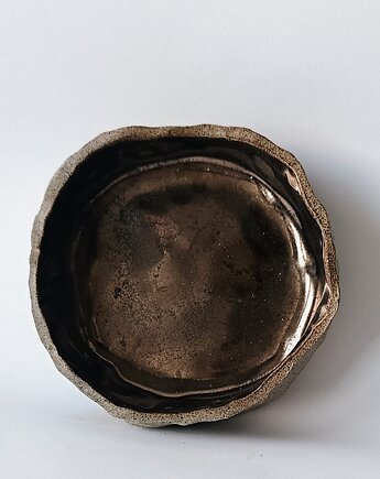 Zloto-szara miseczka ceramiczna, Kaśka Keller