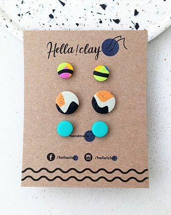 Minikolczyki 3pack, Hellaclay