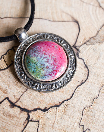 Naszyjnik ceramiczny w oprawie, studnia ceramiczna