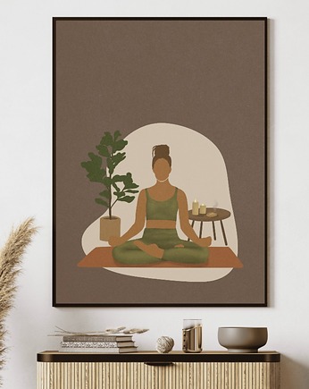 Plakat joga Asany Yoga A3 Medytacja Plakat z motywem jogi Plakat boho, Kalibri Arts