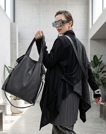 Torba hobo XXL - grafit, PRACOWNIA 166