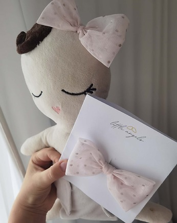 Bobas - maskotka, przytulanka  personalizowana + kokardka dla dziecka, Little Angels