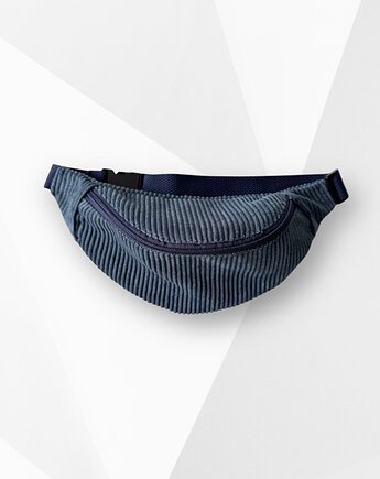 Nerka dziecięca saszetka sztruksowa niebieska ciemna, Zdunetti