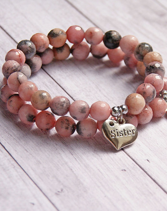 Dla Siostry : jadeit rodonitowy, kaktusia