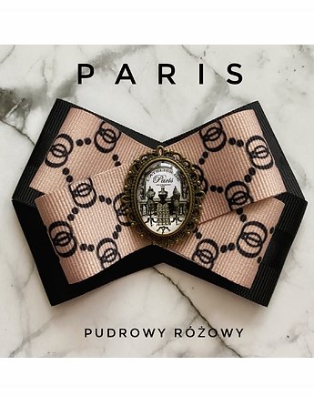 Kolekcja PARIS  z grafiką retro w stylu francuskim, Pudrowy Różowy