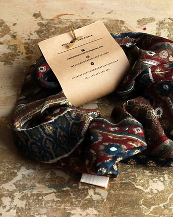 Jedwabne DUŻE dwustronne SCRUNCHIE Upcykling, VENUSS concept store
