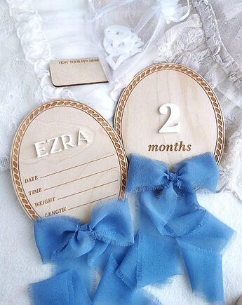 Metryczka dla chłopczyka, tabliczka dla noworodka, prezent dla noworodka, ONAiON