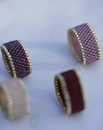 Pierścionek Beadingowy Autumn ring, Karolina Herra