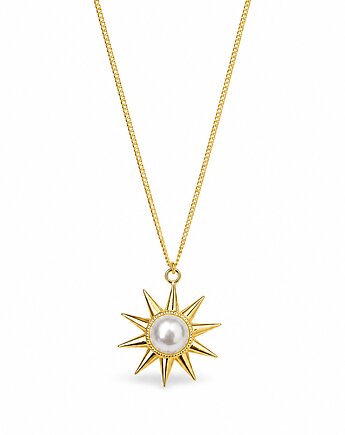 Słońce z białą perłą- naszyjnik, ISSI Jewelry