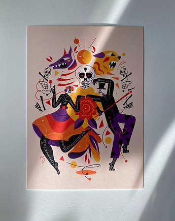 Pocztówka "El Dia de los Muertos", Magdalena Kozlicka