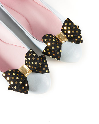 Klipsy do butów Coquet-Kokardy 3D M/Golden Dots, Coquet