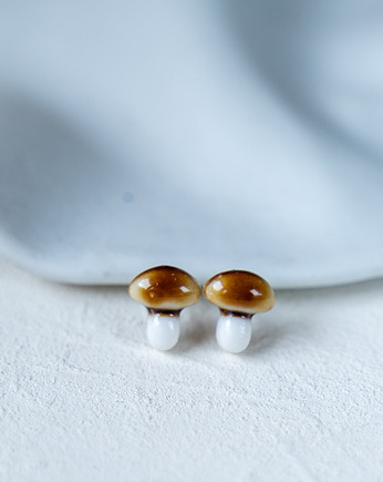 Kolczyki porcelanowe FUNGI, rękoczyny