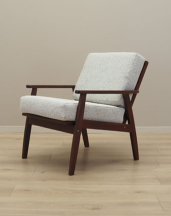 Fotel tekowy, duński design, lata 60, produkcja: Dania, Przetwory design