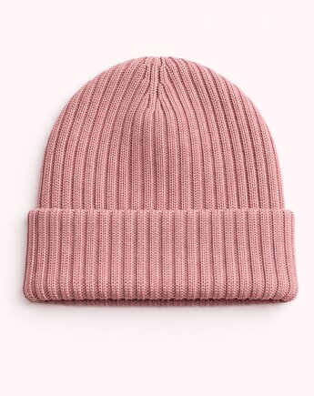 Czapka Simple merino różana, Lucky HandMade