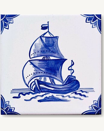 Fluita - statek holenderski na kafelku, AZUL kafelki