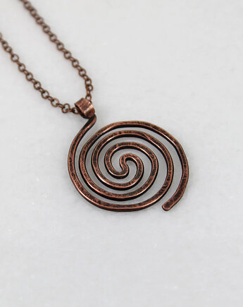 Wężowy - miedziany wisior - unikat, Caltha