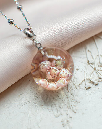 Wisiorek z ozothamnusem, nature gift