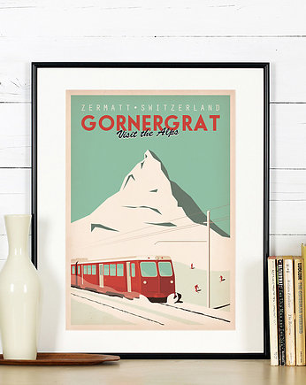 Plakat, Gornergrat, Zermatt, Szwajcaria, Alpy, Galeria EMU