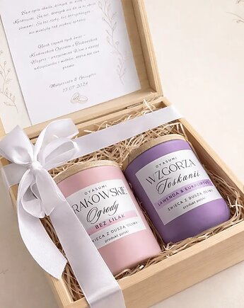 Personalizowany zestaw prezentowy dla Świadków i Rodziców z Wosku Oliwnego, Oyasumi