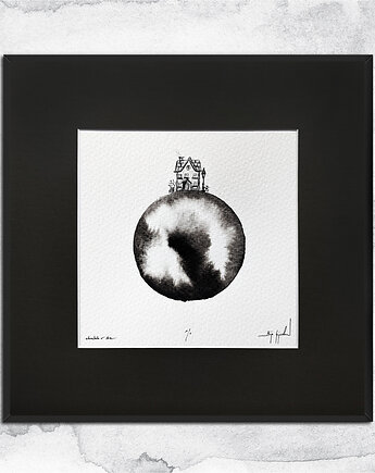 UNIKAT - oprawiona w ramę akwarela (domek 1), Maja Gajewska