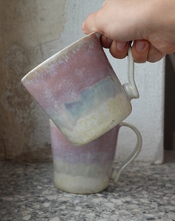 Kubek ceramiczny różowy, MOM S HANDMADE