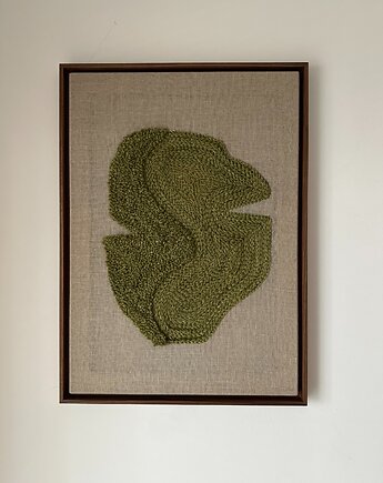 Obraz tkany techniką punch needle, Ovca Studio