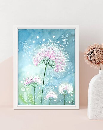 Oryginalna akwarela. Kwiaty 30x40cm, Malgorzata Domanska