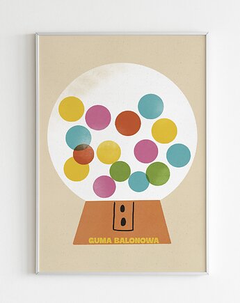 Plakat Guma balonowa, MUKI design