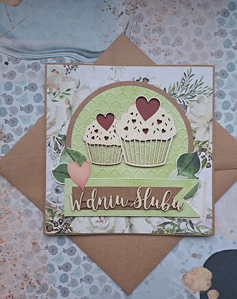 Kartka ślubna/ kartka na ślub, Kartkodzielo